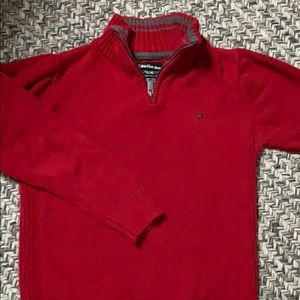 Calvin Klein boys size 7(XL) sweater in red
